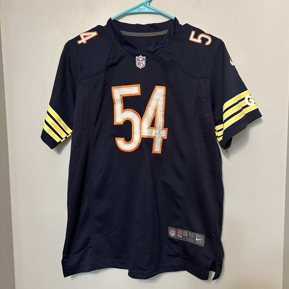 Chicago Bears Brian Urlacher Kids Youth Large NFL Jersey Vintage Football